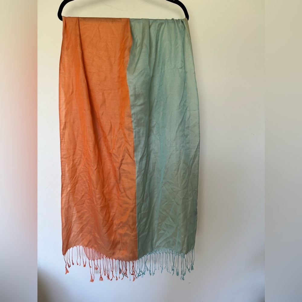 Silk Colorblock Pashmina Scarf
